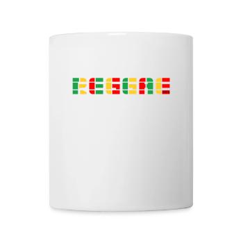 Reggae Color Block Logo - Mug - white - Front