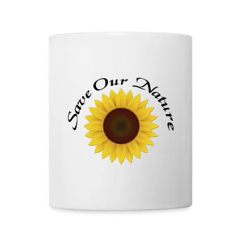 Save our Nature - Sunflower - Tasse - Weiß - Vorne