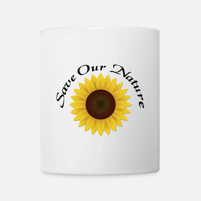 Save our Nature - Sunflower - Tasse - Weiß
