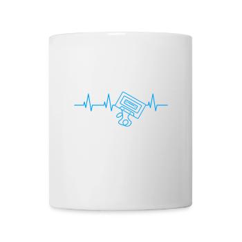 90er Jahre Herzschlag - Tasse - Weiß - Vorne