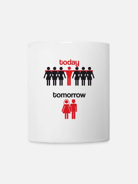 Enterrement de vie de célibataire fête de mariage drôle - Mug blanc - blanc