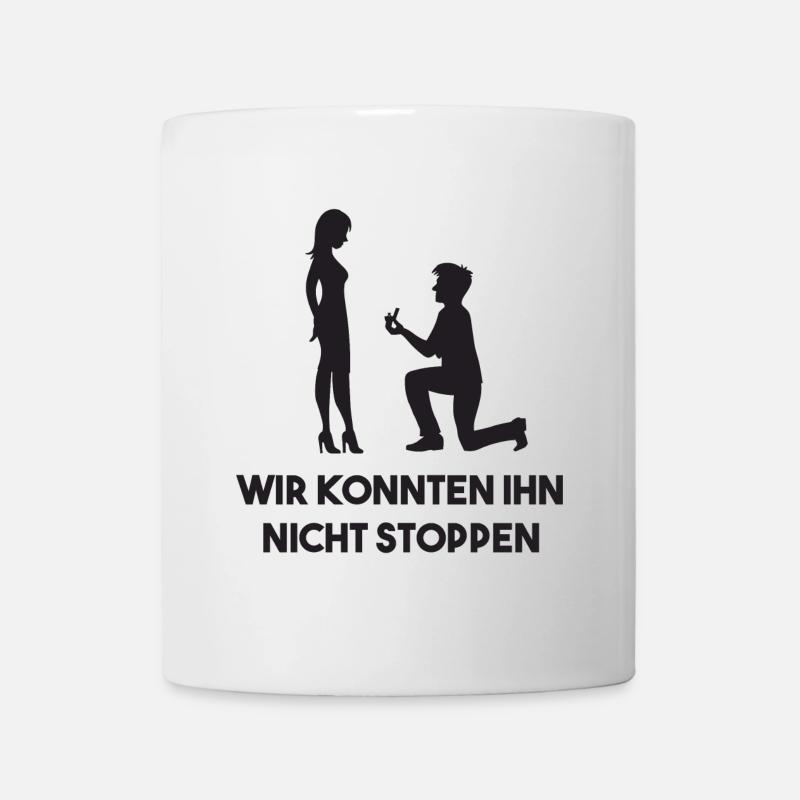 Polterabend Lustig Spruch Junggeselle Party Feier - Tasse - Weiß