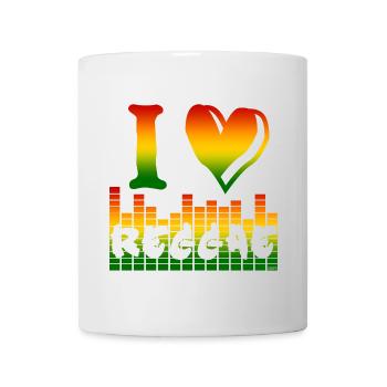 I Love Reggae Rainbow - Mug - white - Front
