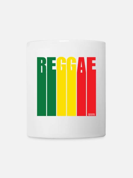 Reggae Color Block Banner - Mug - white