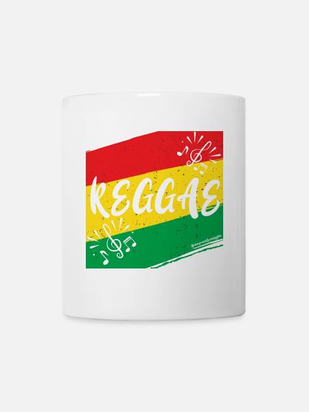 Rainbow music with sheet music print - Mug - white