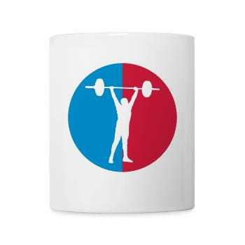 Strength training / Krafttraining / Musculation - Tasse - Weiß - Vorne
