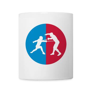 Fencing / Escrime / Fechten - Mug - white - Front