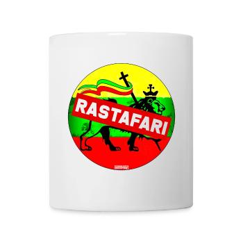 Rastafari Lion Banner - Mug - white - Front