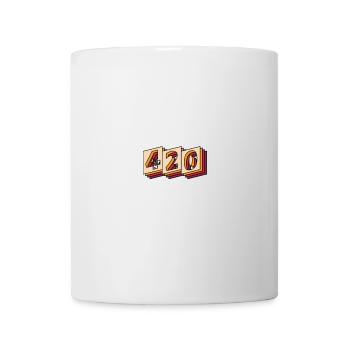 420 Retro Logo - Tasse - Weiß - Vorne