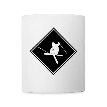 Ski, ski, ski, après-ski, freeski, hiver - Mug blanc - blanc - Devant