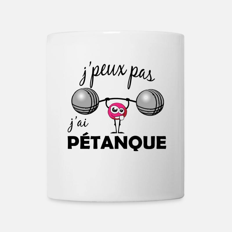 JPEUX PAS JAI PETANQUE - Mug blanc - blanc