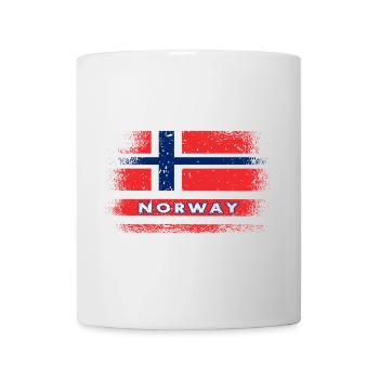 Norway Flags Design / Gift Oslo - Mug - white - Front