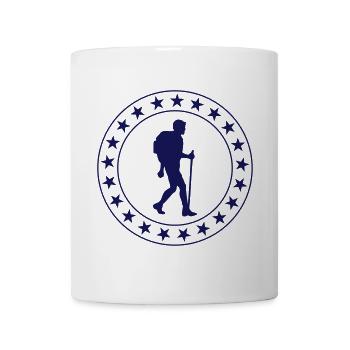 Hiking / Wandern / Randonnée - Mug blanc - blanc - Devant
