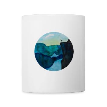 Norway Preikestolen I Mountaineers I Watercolor Des - Mug - white - Front