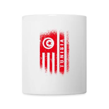 Tunesien Flagge / Geschenk Tunis - Tasse - Weiß - Vorne