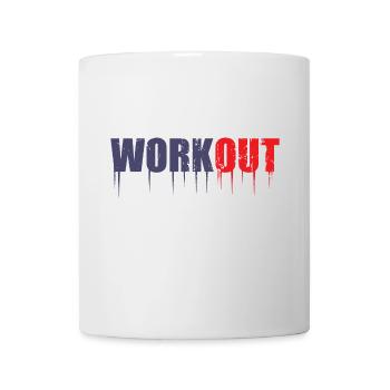Work Out - Tasse - Weiß - Vorne
