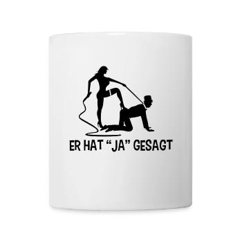 Marriage marriage wedding bachelor bachelor party - Mug - white - Front