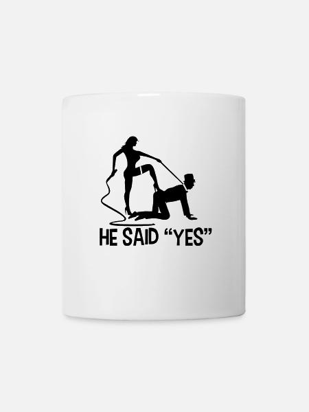 Mariée marié mariage mariage marié dire - Mug blanc - blanc