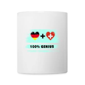 Allemagne et Suisse 100 % génial / cadeau - Mug blanc - blanc - Devant