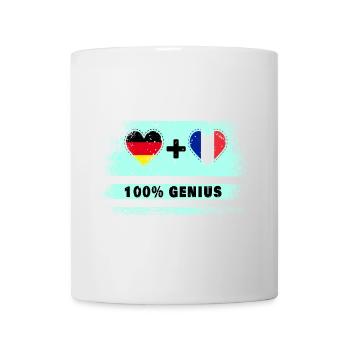 Germany and France 100% brilliant / Gift - Mug - white - Front