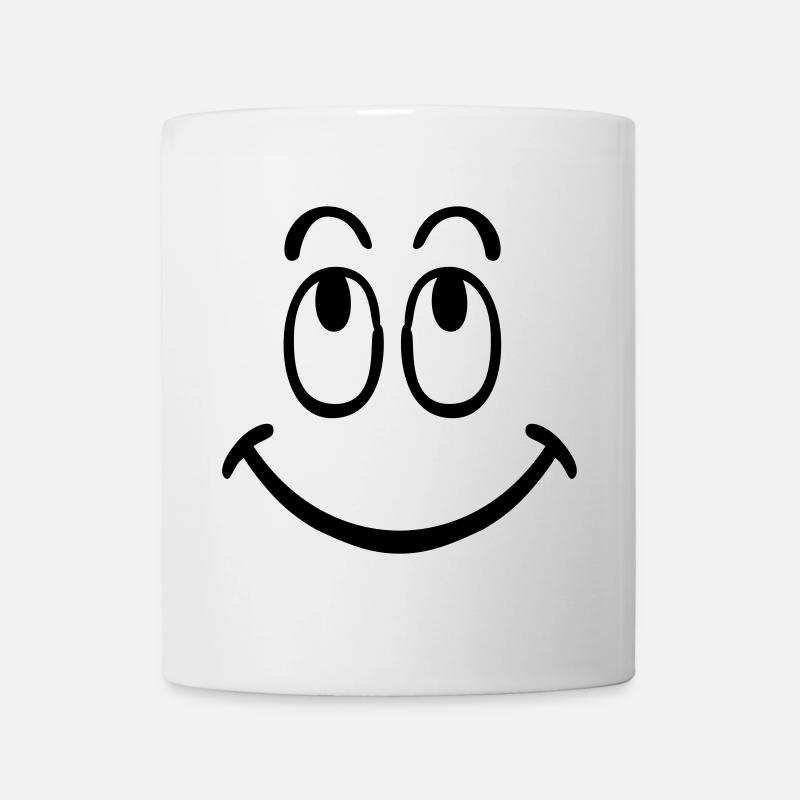 smiley - Tasse - Weiß