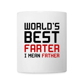 Worlds Best Farter Father Père Papa Pet cadeau - Mug blanc - blanc - Devant