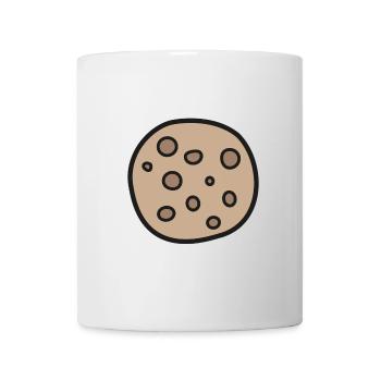 Keks, Cookie, Krümel - Tasse - Weiß - Vorne