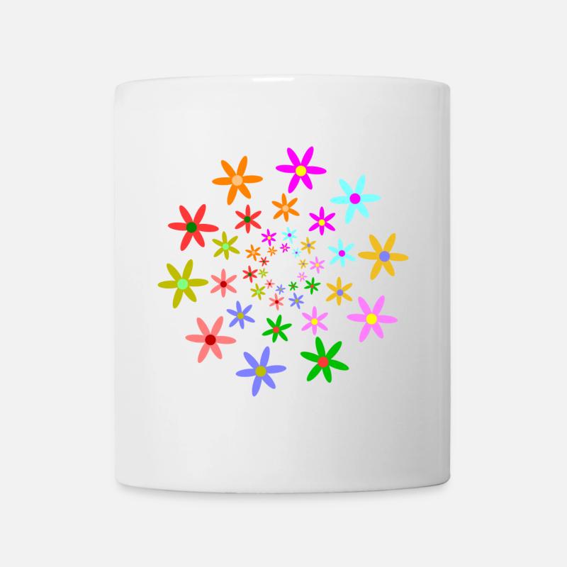 blueten blumen frühling - Tasse - Weiß