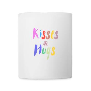 Design Kisses and Hug Colors - Mug - white - Front