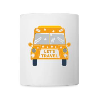 Voyage voyage vacances tour du monde liberté backpacker - Mug blanc - blanc - Devant