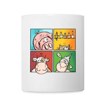 Funny Farm Animals - Mug - white - Front