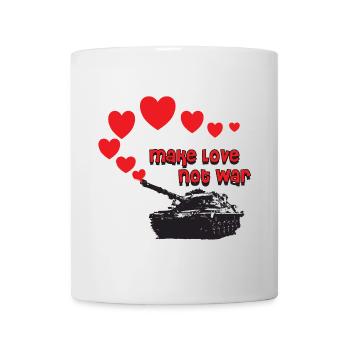 make love not war - Tasse - Weiß - Vorne