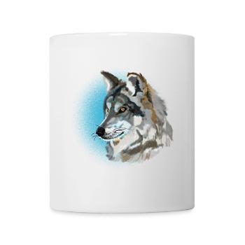 Loup - Mug blanc - blanc - Devant
