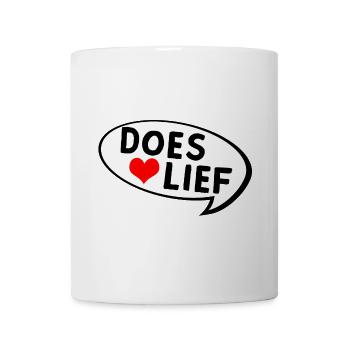 Doeslief Sweet Message Heart - Mug blanc - blanc - Devant