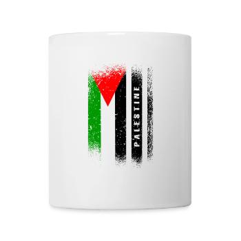 Drapeau de la Palestine / Cadeau Gaza - Mug blanc - blanc - Devant