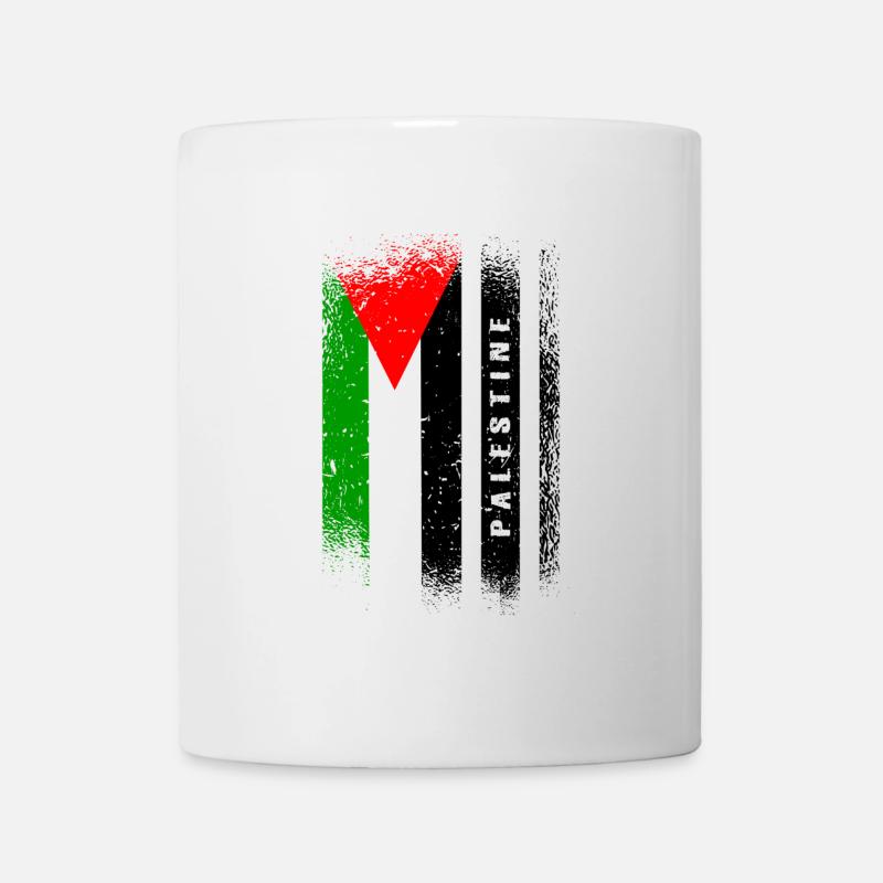 Drapeau de la Palestine / Cadeau Gaza - Mug blanc - blanc