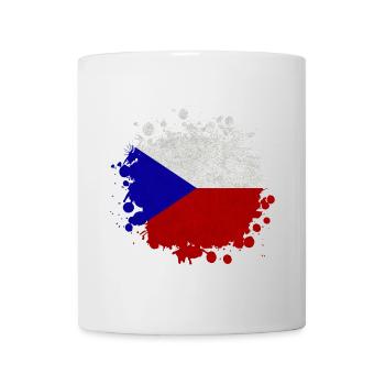 Tschechien Klecks / Geschenk Prag Flagge - Tasse - Weiß - Vorne