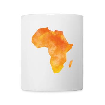 Karte Afrika - Tasse - Weiß - Vorne
