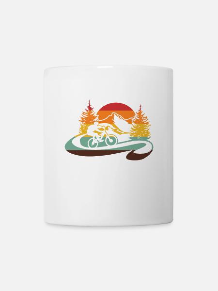 visite en bicyclette - Mug blanc - blanc