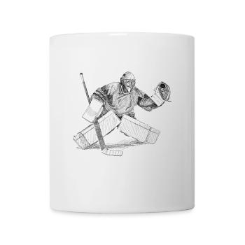 Eishockey torwart - Tasse - Weiß - Vorne