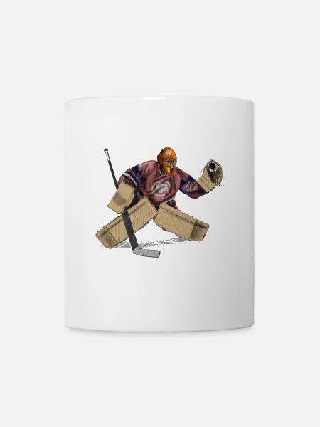 Eishockey Torwart - Tasse - Weiß