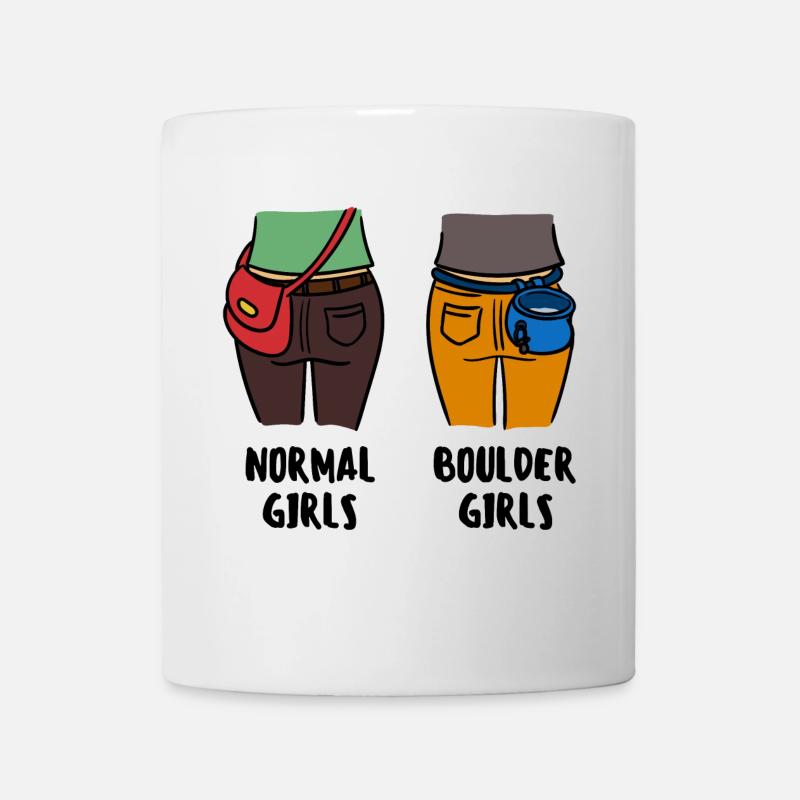 Rocher rocher escalade alpinisme drôle - Mug blanc - blanc