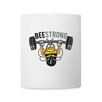 Be strong like a bee BEE STRONG Sport Workout - Mug - white - Front