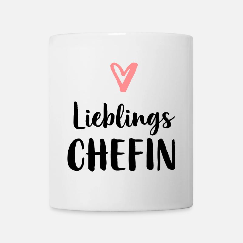 Lieblings Chefin Herz Geschenk Chef - Tasse - Weiß