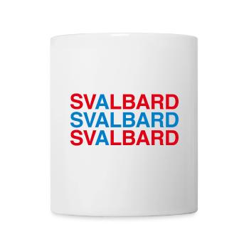 SVALBARD Norvège Norvège Drapeau norvégien - Mug blanc - blanc - Devant