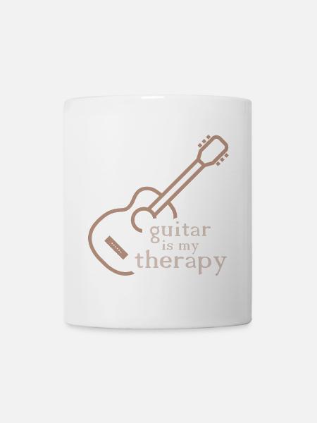 Guitar Therapy Dictons Drôles Symbole Classique - Mug blanc - blanc