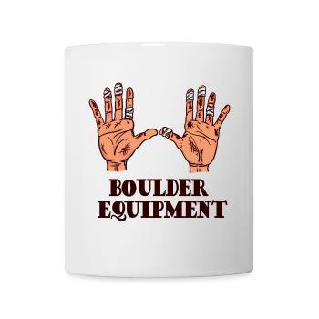 Boulder Bouldern Klettern Bergsteigen Klettersport - Tasse - Weiß - Vorne