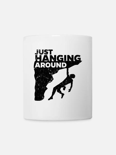Un rocher qui dit drôle d'escalade alpinisme - Mug blanc - blanc
