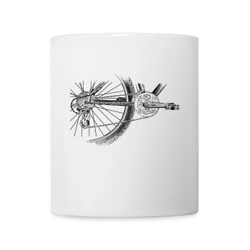 roue - Mug blanc - blanc - Devant