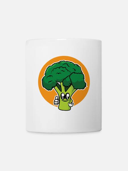 Lustiger Brokoli - Tasse - Weiß